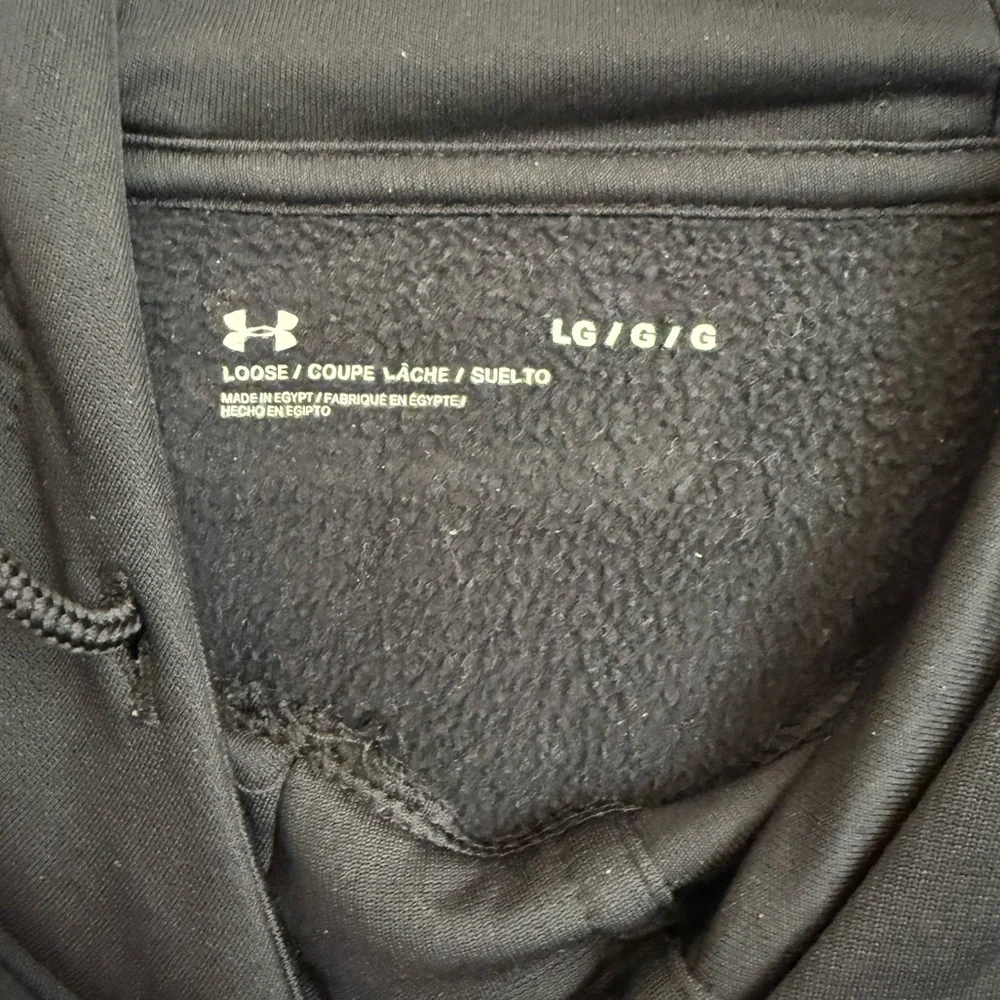 Under Armour Black Hoodie with Blue Accents - Picture 3 of 3